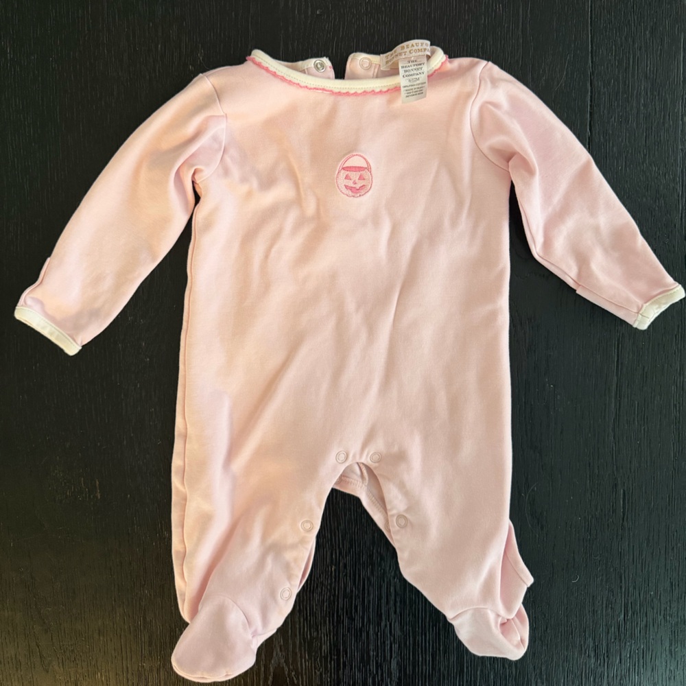 The Beaufort Bonnet Company Pink Baby Onesie